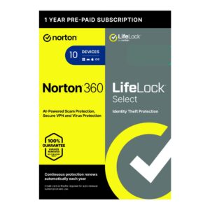 Norton 360 LifeLock Select Plus 10 Device (1 Year)
